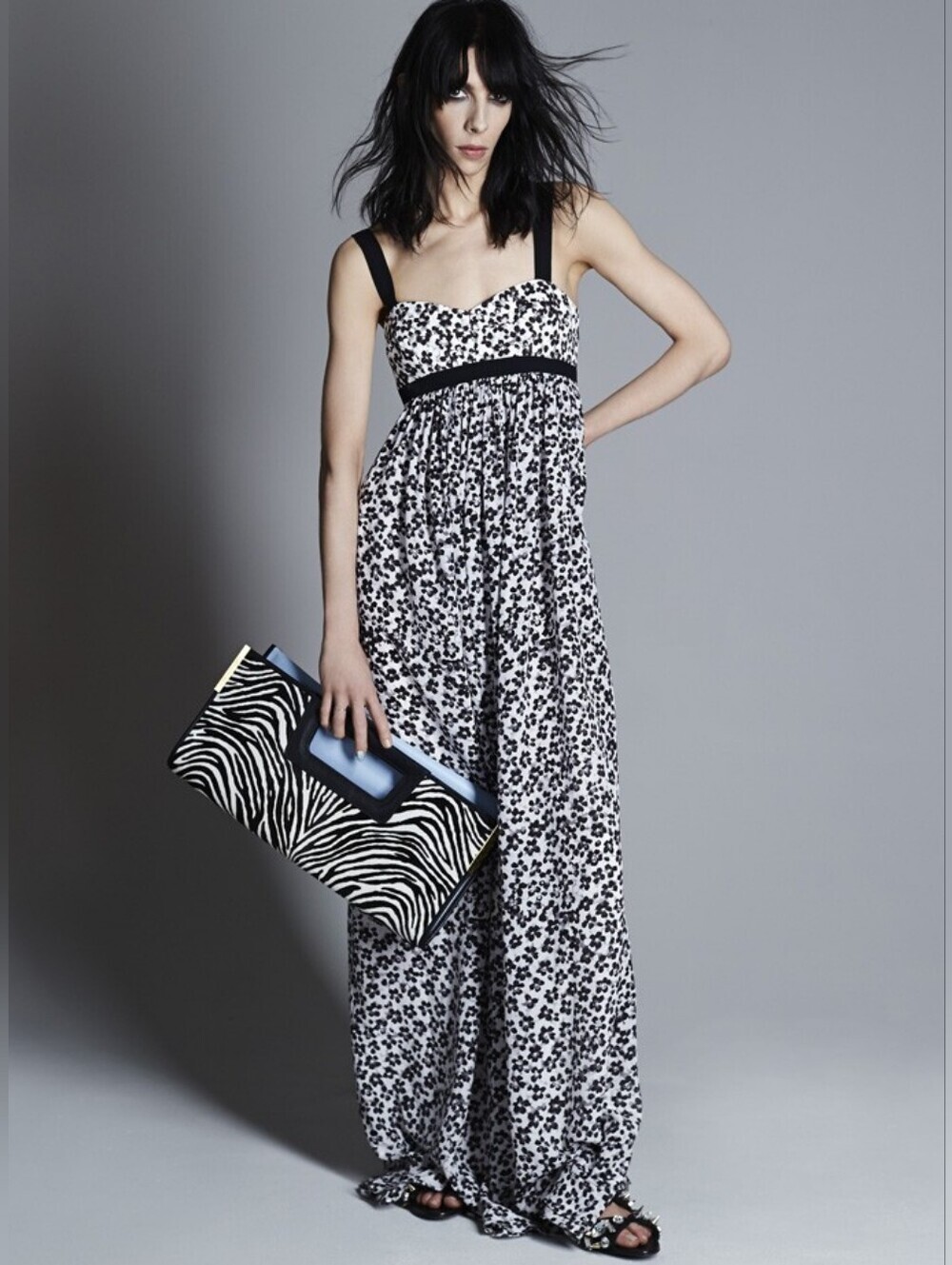Emanuel Ungaro Archive Resort 2015 Silk Maxi Dress 6 BNWT